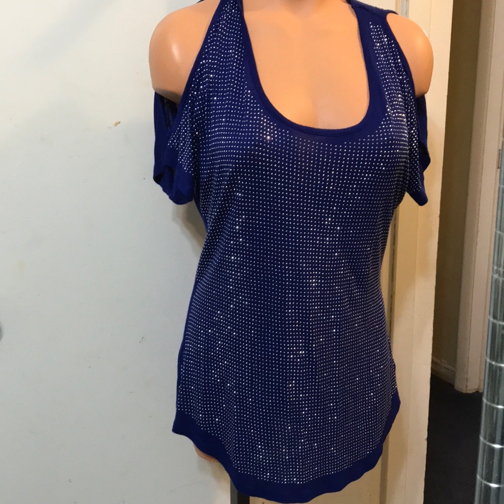 Pre-owned Fabulous INC Sparkle Blouse Size Medium